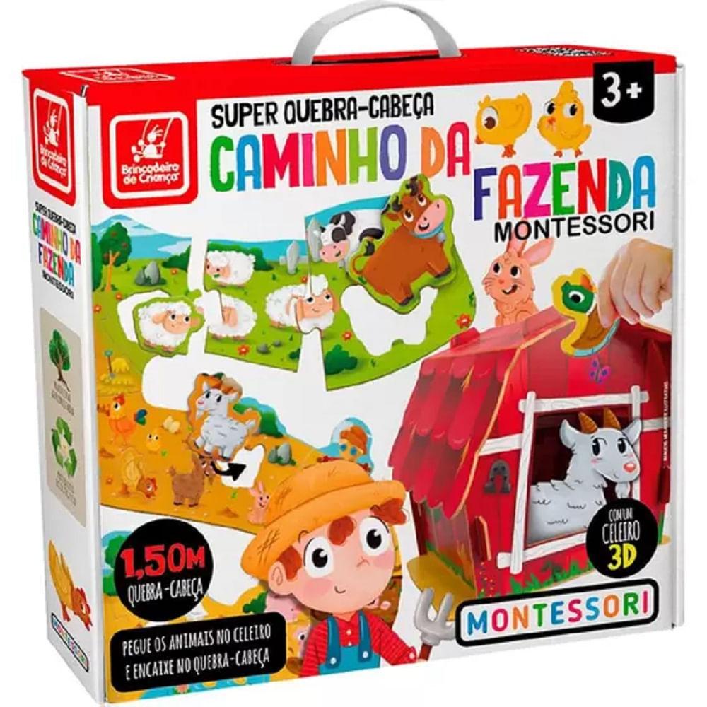 Quebra Cabeça Caminho da Fazenda - Brincadeira de Criança em Oferta na Shopee