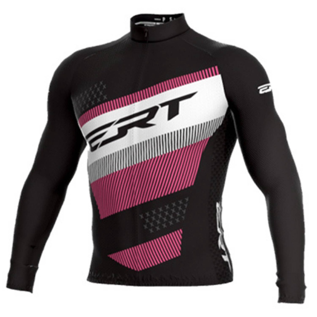 Camisa Manga Longa Ert Classic Vegas Preta e Vinho Unissex Ciclismo Camiseta Sport Esportiva Ciclista Proteção UV Esporte