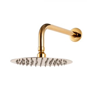 Ducha Chuveiro Redonda Inox 20 cm Curuá Pingoo - Dourado