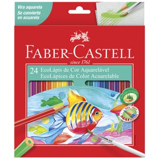 Lápis de cor 24 cores aquarelável 120224G Faber-Castell