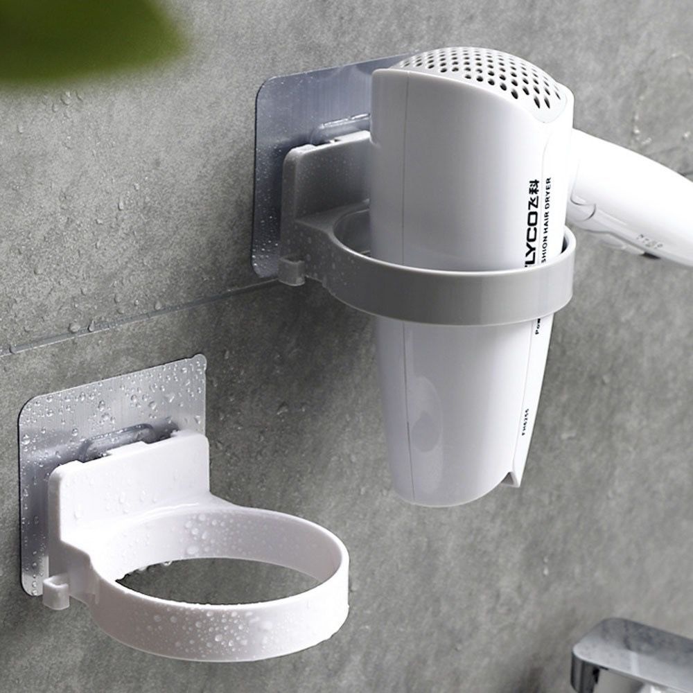suporte para secador de cabelo de parede auto-adesivo em Oferta na Shopee