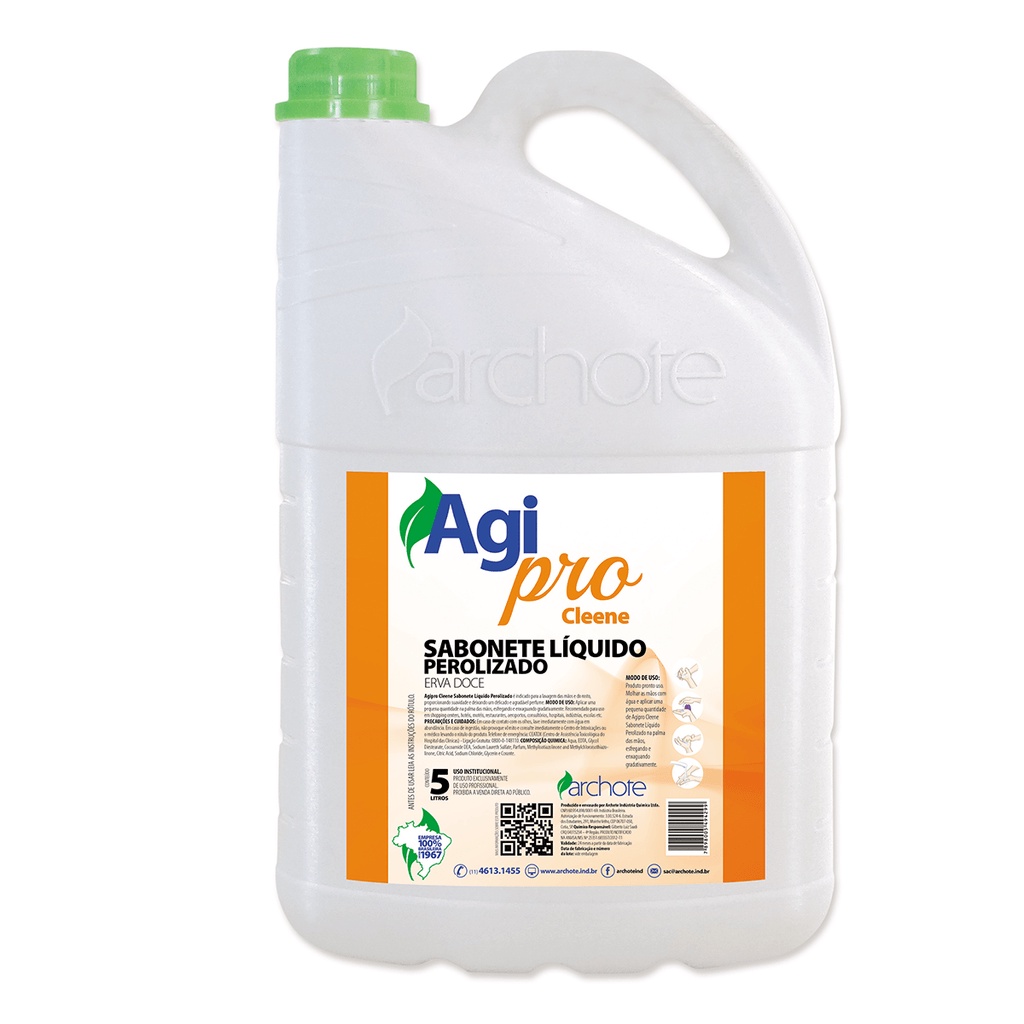 Sabonete Líquido Erva Doce Verde Cleene - 5L