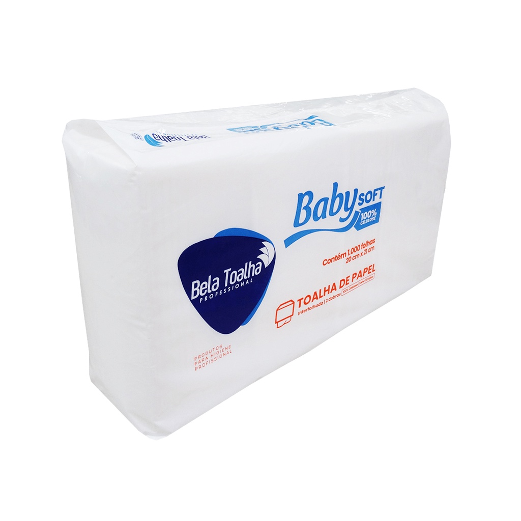 Papel Toalha Interfolha 2 Dobras Folha Simples 20x21 Laranja 100% 1.000 folhas Baby - Home & Living