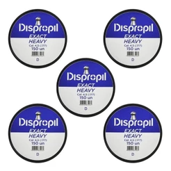 kit 5 Chumbinho Dispropil Exact Heavy 4.5mm 150un