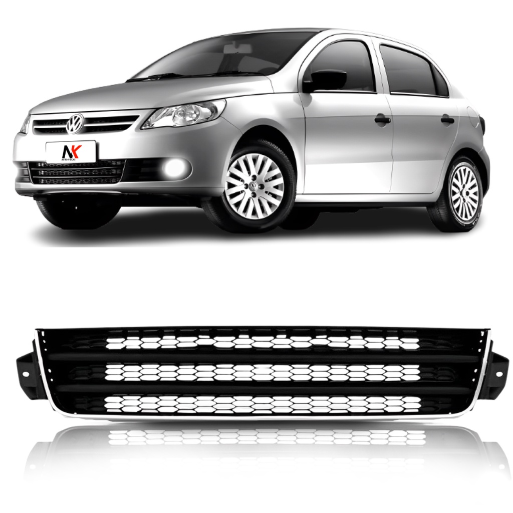 Grade Central Gol G5 2009 2010 2011 2012 Moldura Cromado