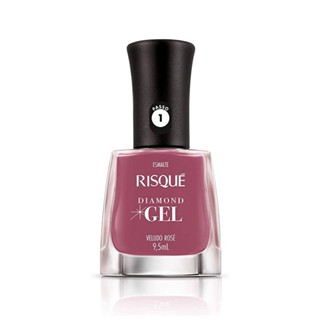 Esmalte Risqué Diamond Gel Cremeso Veludo Rosa