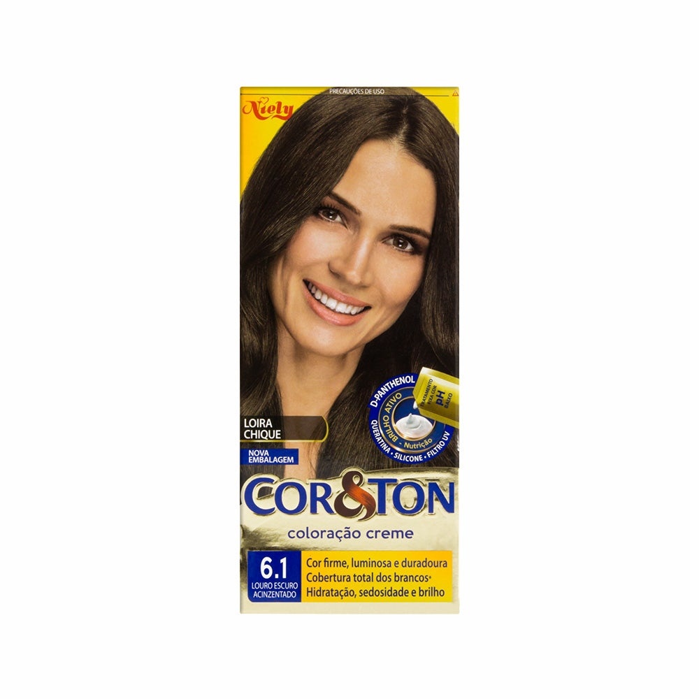 Tintura Cor & Ton 6.1 Louro Escuro Acinzentado em Oferta na Shopee
