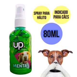 Spray Bucal Cachorro Gato Pet Menta Conta Mal Hálito 80ml Up Clean