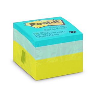 Bloco de notas adesivas Post-it cubo verde 47,6x47,6mm 400 folhas 3M