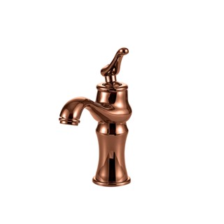 Torneira Para Banheiro Misturador Monocomando Retro Baixa Acari Pingoo - Dourado Rose