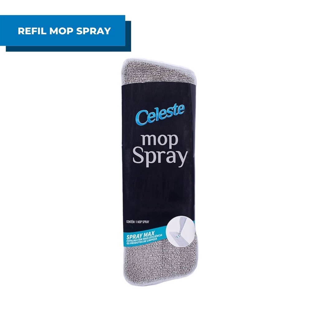 Refil Para Mop Spray Celeste Esfregão Mágico Almofada Limpeza de Chão Piso