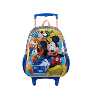 Mochila Rodinhas Tam. P Mickey Pateta e Pato Donald 11591