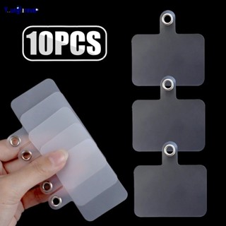 10Pcs Telefone Cartões Fixos De PVC Anti-Perda Transparente Clipes De Cordão De Celular Universal