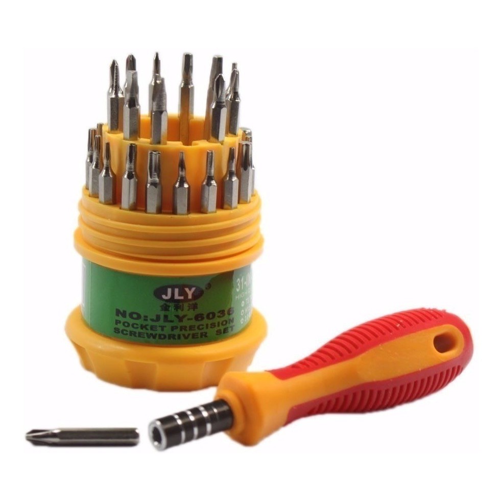 Kit Chaves Ferramentas de Precisão 31 Peças 31x1 para Eletronicos Brinquedos Informatica