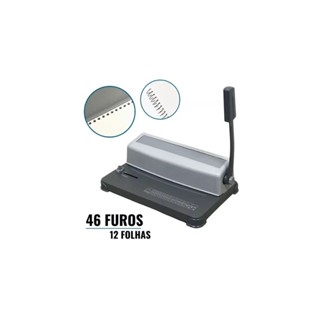 Encadernadora Perfuradora Profissional 46 Furos P 12 Folhas Importway