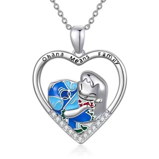 Novo Colar de Brincos da Série Trendy Stitch Colar de Brincos Feminino de Ponto Criativo e Colar de Brincos de Anjo