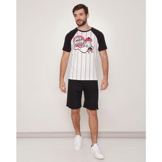 Bermuda Masculina Moletinho Reta Preta