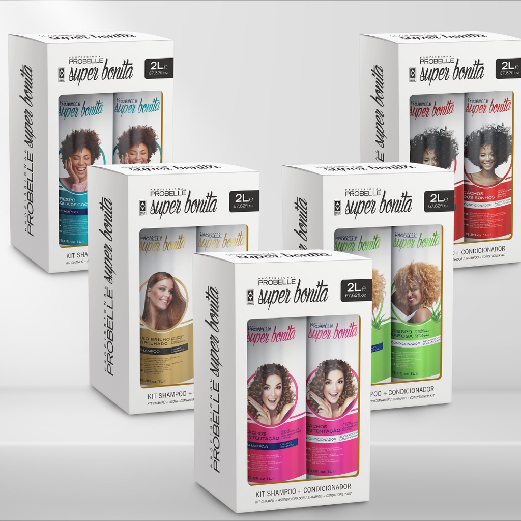 Pack Shamp. + Cond. -2 Litros - Super Bonita - Probelle