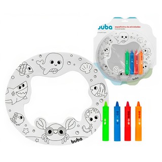 Espelhinho de Atividades C/ 4 Gizes Hora do Banho Buba 16980 em Oferta na Shopee