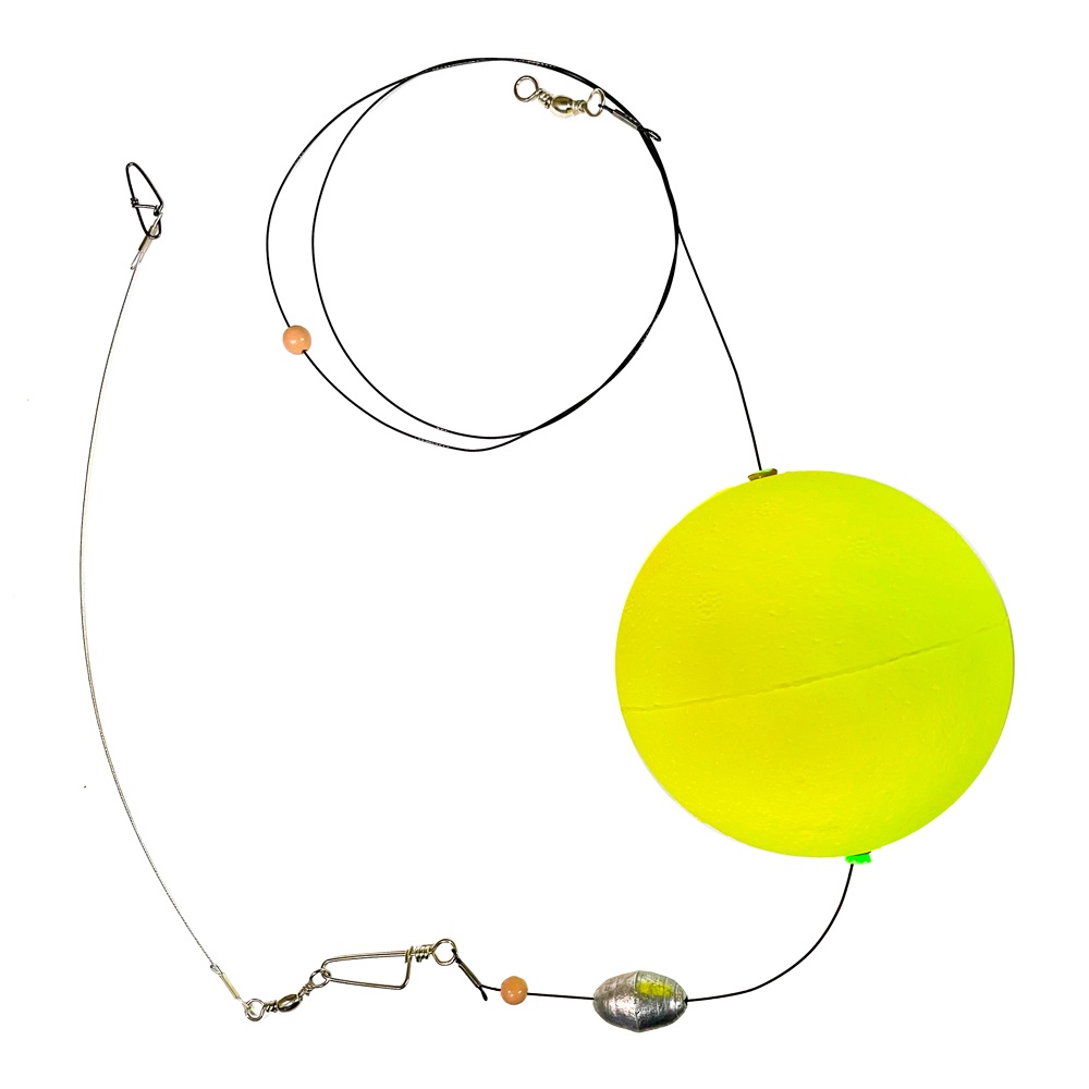 Boia Pesca Dourado Mar 90mm Com Empate Snap Girador Summer em Oferta na Shopee