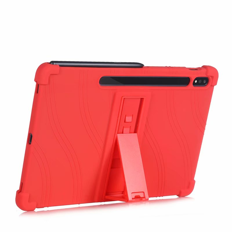 Capa De Silicone À Prova De Choque Para Samsung Galaxy Tab S9 FE 5G SM-X515 X510 X710 X716 X718 S8 X700 X706 S7 T870 T876 T875 anti-Queda S9FE Suporte De Proteção Crianças Fofos