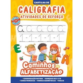 CARTILHA CAMINHOS DA ALFABETIZAÇÃO   CALIGRAFIA E ATIVIDADES DE REFORÇO em Oferta na Shopee