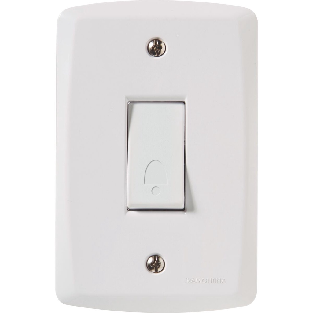 Conjunto 4x2 Interruptor Campainha 10A - Tramontina Lux em Oferta na Shopee