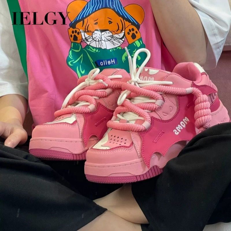 IELGY Sapatos Dopamine Femininos Confortáveis Tênis Casuais Versáteis De Ponta Redonda em Oferta na Shopee