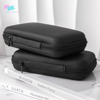 Abongbangbang Portátil Mini 3C Concha Dura Gadgets Digitais Saco De Armazenamento Couro Artificial Carregador De Fone De Ouvido Cabo De Dados U Organizador De Disco Nice