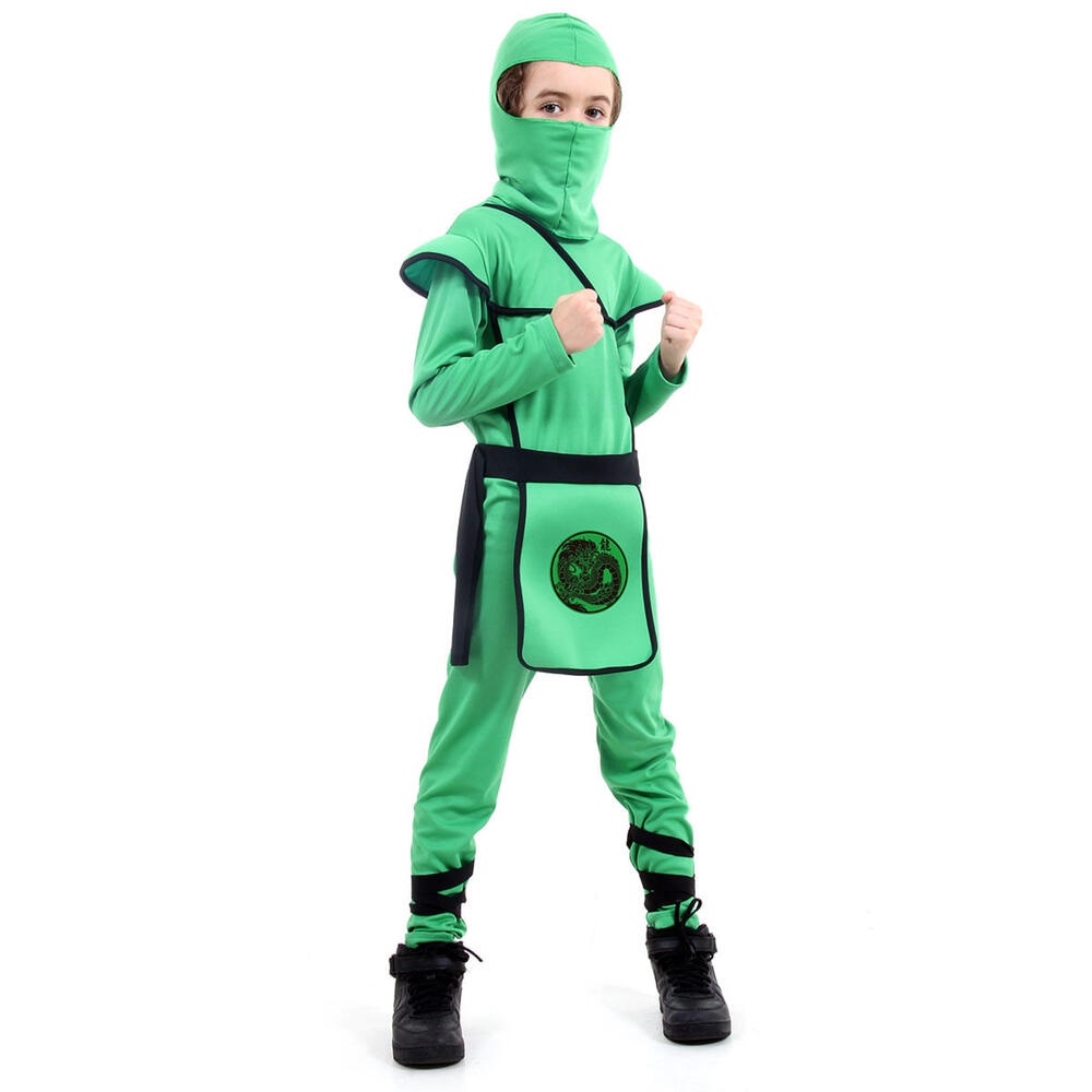 Fantasia Ninja Verde Infantil Com Capuz
 em Oferta na Shopee