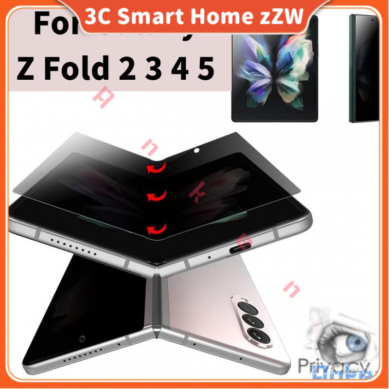 Protetor De Tela De Privacidade Filme De Hidrogel Para Samsung Galaxy Z Fold 6 5 4 3 Anti-Espionagem Nano Macio Espião