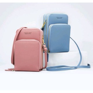 Bolsa feminina porta celular com 3 divisorias transverasal mini bag Bauluolan