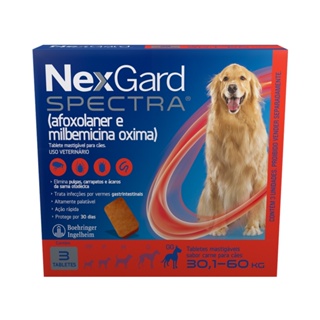 Antipulgas e Carrapatos Nexgard Spectra Para Cães com 3 tabletes em Oferta na Shopee