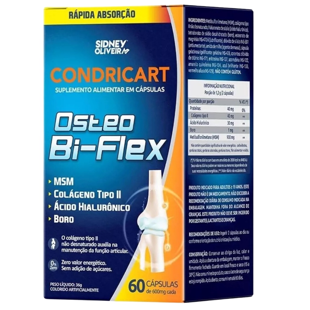 Condricart Osteo Bi-Flex / 60 Cápsulas 1 Frasco / Sidney Oliveira