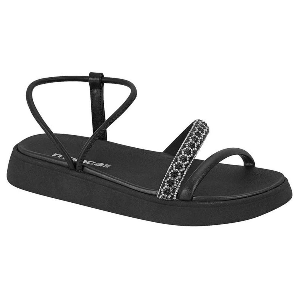 Sandalia Moleca Feminino Birk Papete Flatform Brilho Corfortavel 5469.126