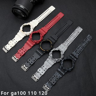 Conjunto E Ferramenta De Silicone Caixa Alça Faixa Macho Para casiok G-shock GA-110 GA100-140 GA120 GD-120-100 GLS 110