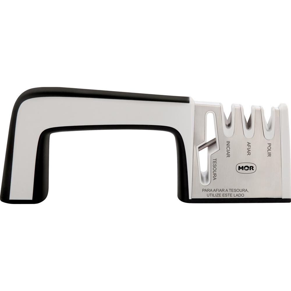 Afiador Amolador De Facas E Tesouras 23cmx8,5cm Mor em Oferta na Shopee