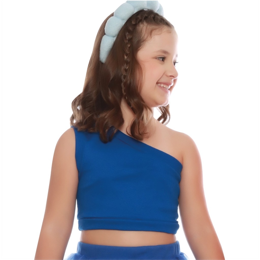 Cropped Azul Royal Infantil: Onde Comprar | BuscaProdutos