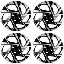 Calota Aro 14" cor Preto/Prata HB20/HB20S 2024 (Jogo c/ 4 Calotas) Grid - 201CB-PBP-E