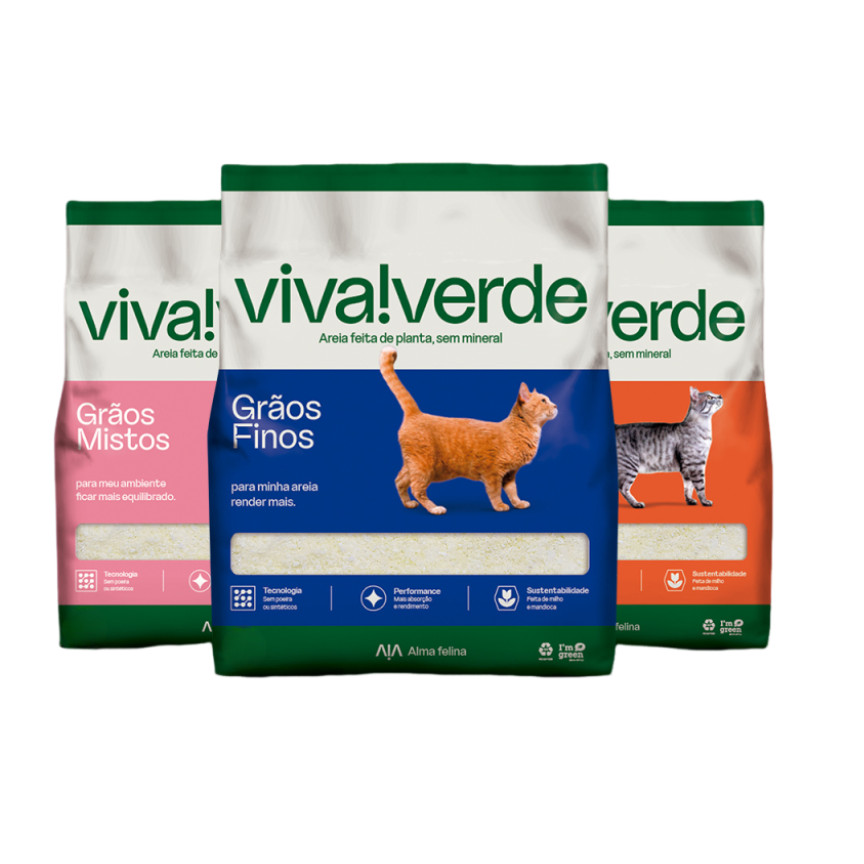 Areia Viva Verde Grãos Finos Grossos ou Mistos Disponível em 4kg, 8kg e 12kg