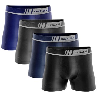 Kit 4 Cuecas Boxer Cavalera Sem Costura Poliamida Original Promoção em Oferta na Shopee