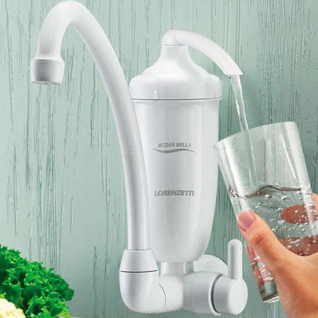 Torneira Com Filtro Lorenzetti Purificador Acqua Bella Cor Branco De Parede