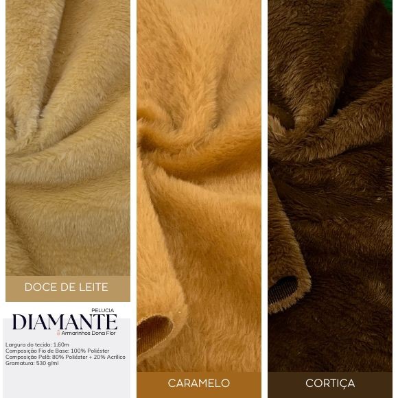 1Metro Pelúcia Diamante Macia, Pelô Médio 12mm para Artesanatos e Decoração em Oferta na Shopee