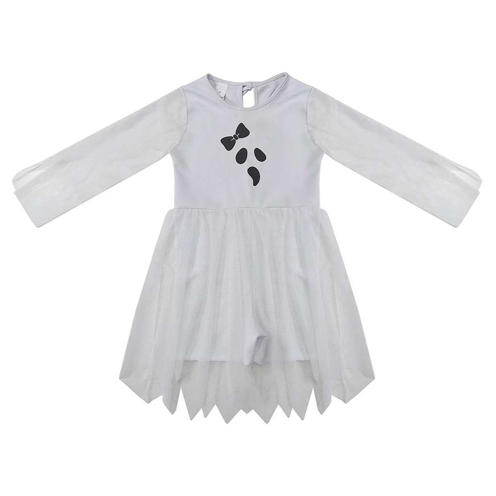 Fantasia Macaquinho Juvenil Look Jeans Fantasma Branco