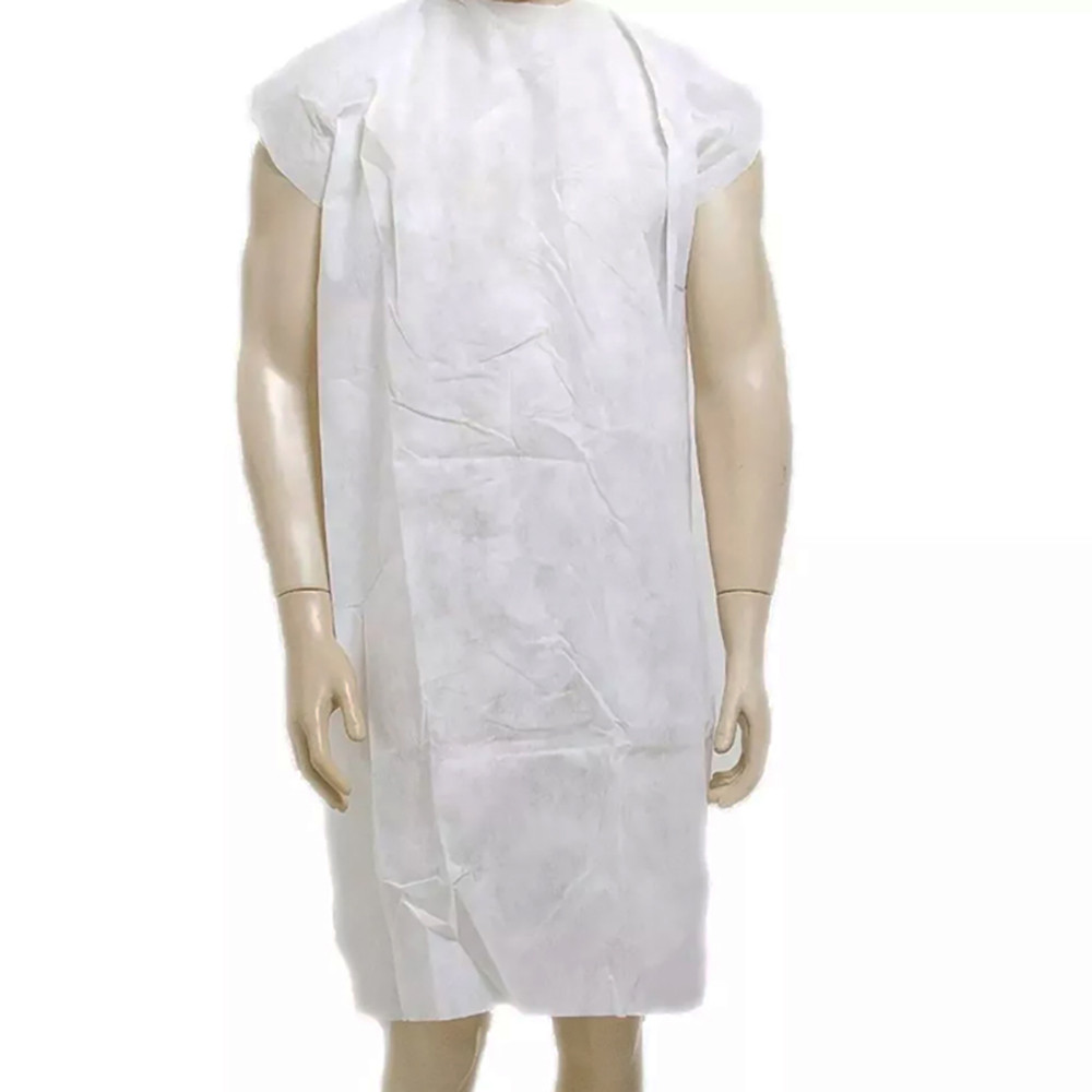 100un - Avental Descartável TNT Sem Manga Branco em Oferta na Shopee