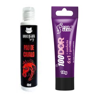 Anestesico Anal 100dor + Gel Pau de Cavalo Orgasmo Tesão Garantido Retardande Masculino Dessensibilizante do Cu