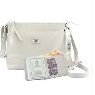 Kit Bolsa com Carteira TREVISO em Couro em Oferta na Shopee