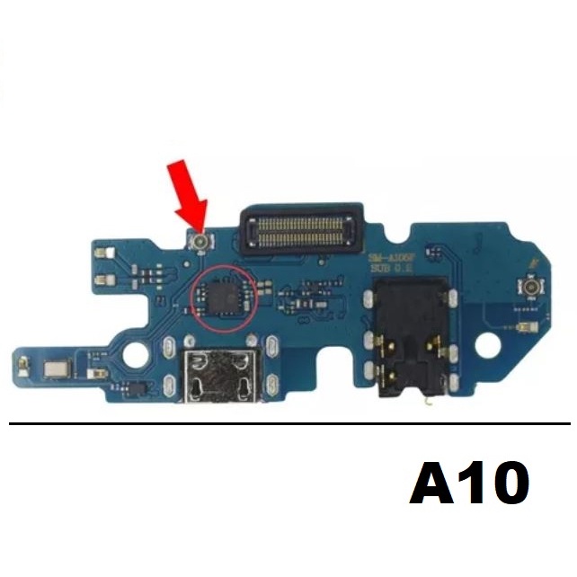 Placa de Carga A10 (A105) Com Microfone e C.i de carga rápida