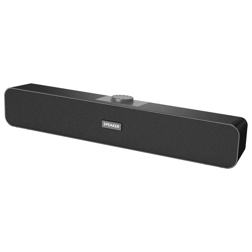 Mini Soundbar Som Potente Smart Tv Pc Notebook P2 6w 38cm