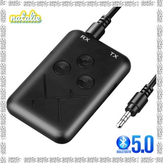 natalie Bluetooth-Compatível Receptor Transmissor De Áudio Auxiliar Estéreo Sem Fio 2 Em 1 De 3,5 Mm Jack RCA Adapter